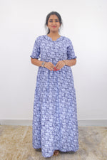 Mangai 3 Layer Frock Model Nighties Soft and Smooth Premium Quality Rayon Material , Fancy Frilled Sleeve, Side Pocket , Back tie Rope , Stylish Collection's for Trendy Women's (MRK)