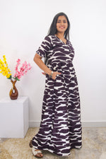 Mangai 3 Layer Frock Model Nighties Soft and Smooth Premium Quality Rayon Material , Fancy Frilled Sleeve, Side Pocket , Back tie Rope , Stylish Collection's for Trendy Women's (MRK)