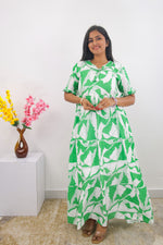 Mangai 3 Layer Frock Model Nighties Soft and Smooth Premium Quality Rayon Material , Fancy Frilled Sleeve, Side Pocket , Back tie Rope , Stylish Collection's for Trendy Women's (MRK)