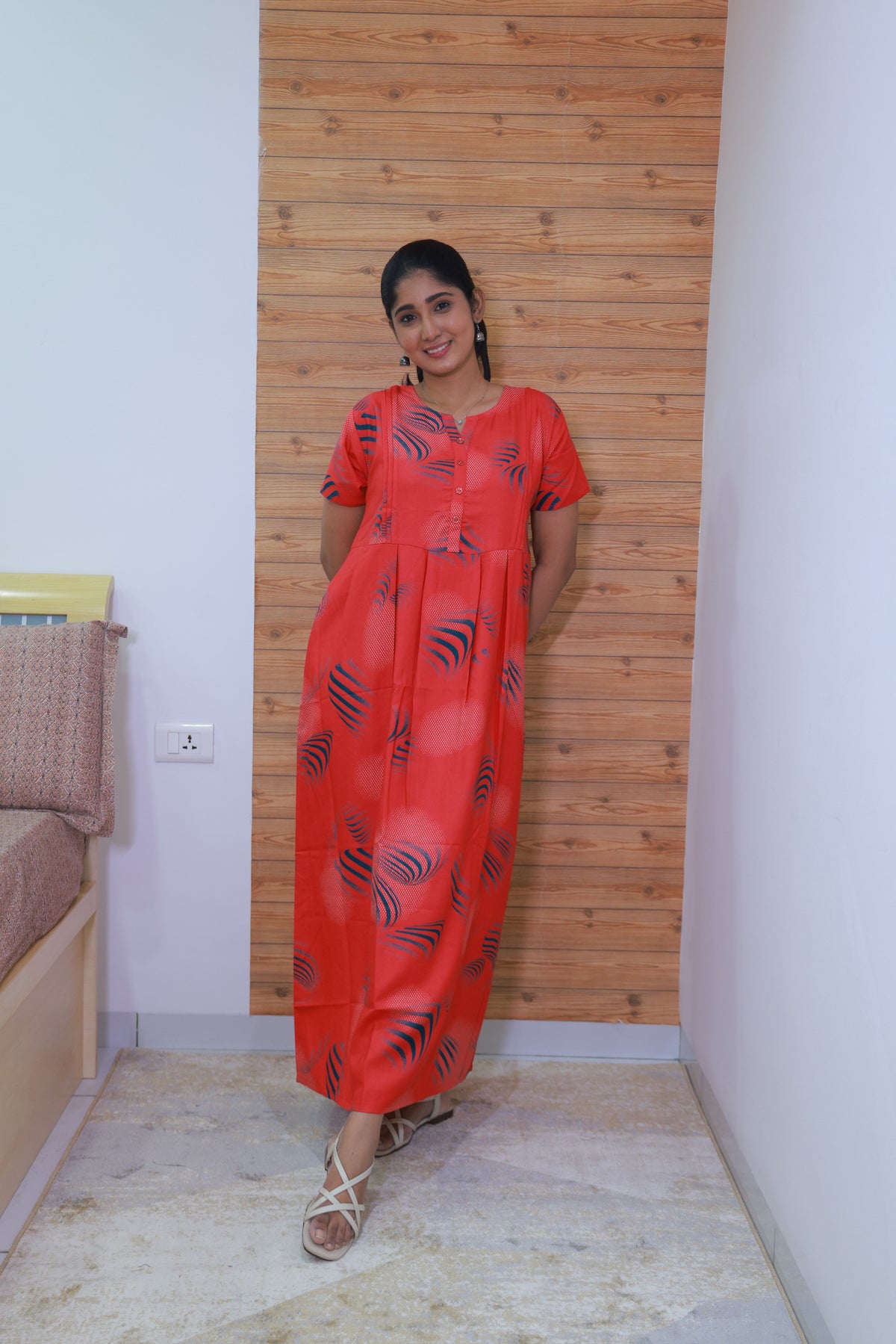 Alpine KURTHI Style Nighties| FancySleeve | Zipless Model | Updated Collection's for Stylish Women MKA (H/S)