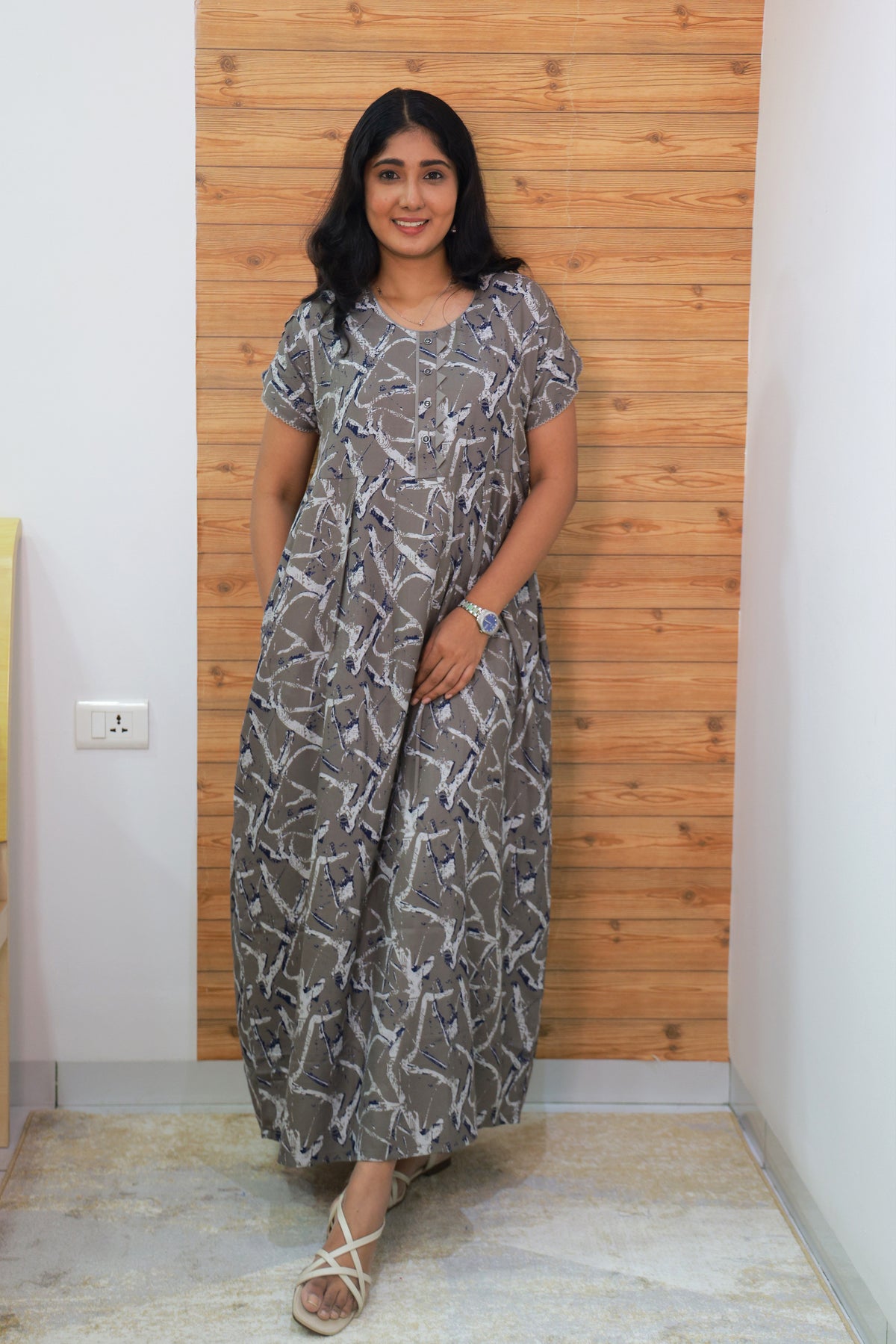 Alpine KURTHI Style Nighties| FancySleeve | Zipless Model | Updated Collection's for Stylish Women MKA (H/S)