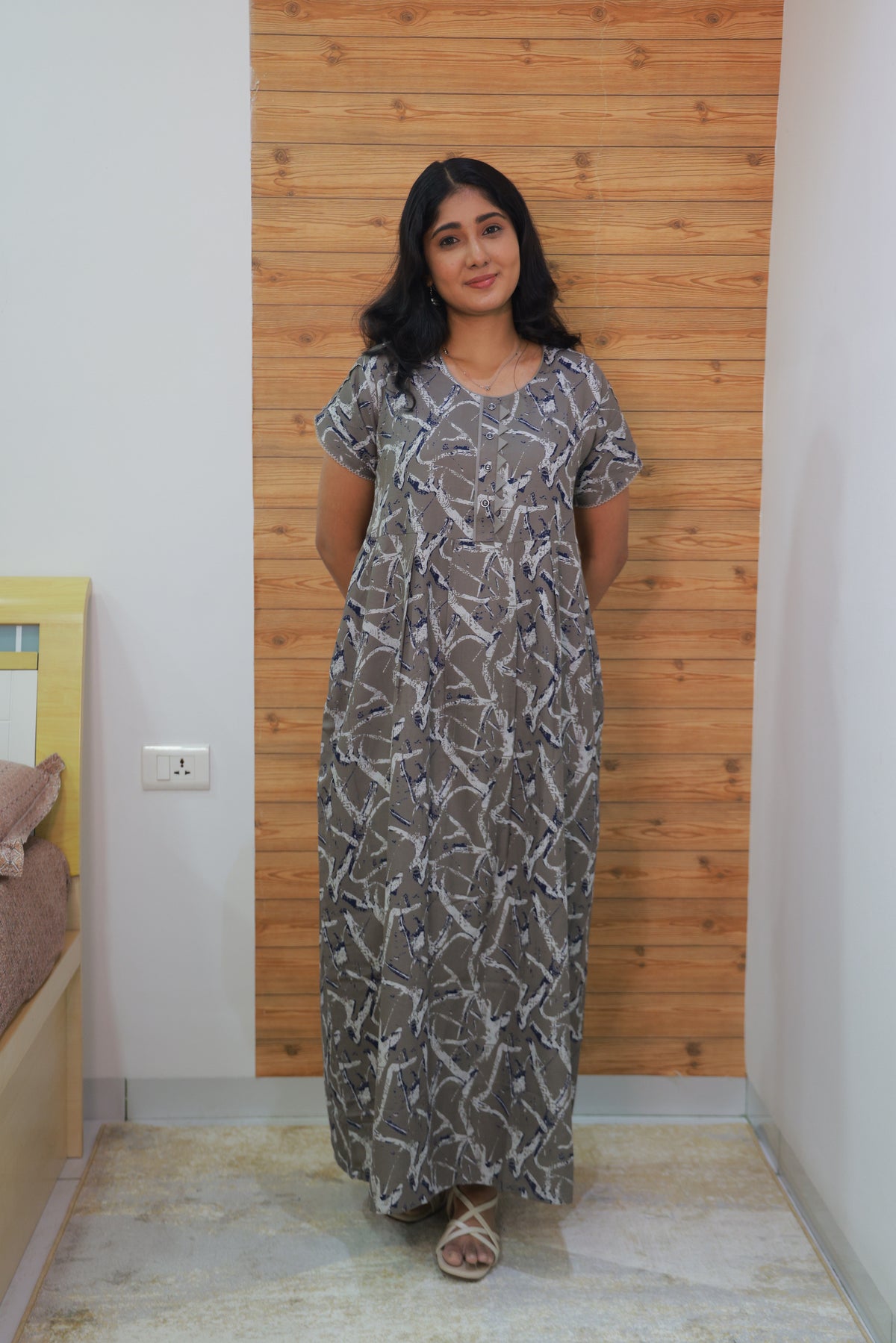 Alpine KURTHI Style Nighties| FancySleeve | Zipless Model | Updated Collection's for Stylish Women MKA (H/S)