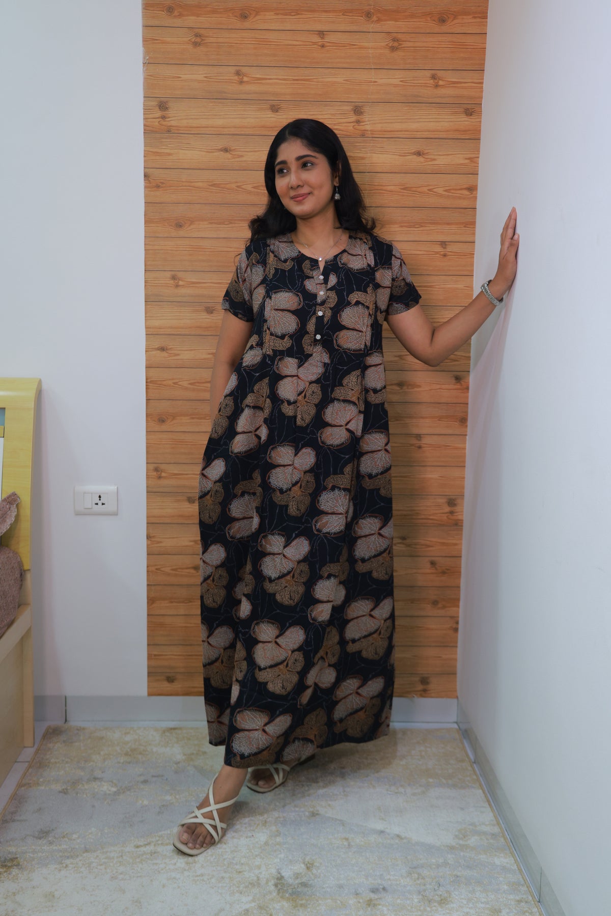 Alpine KURTHI Style Nighties| FancySleeve | Zipless Model | Updated Collection's for Stylish Women MKA (H/S)