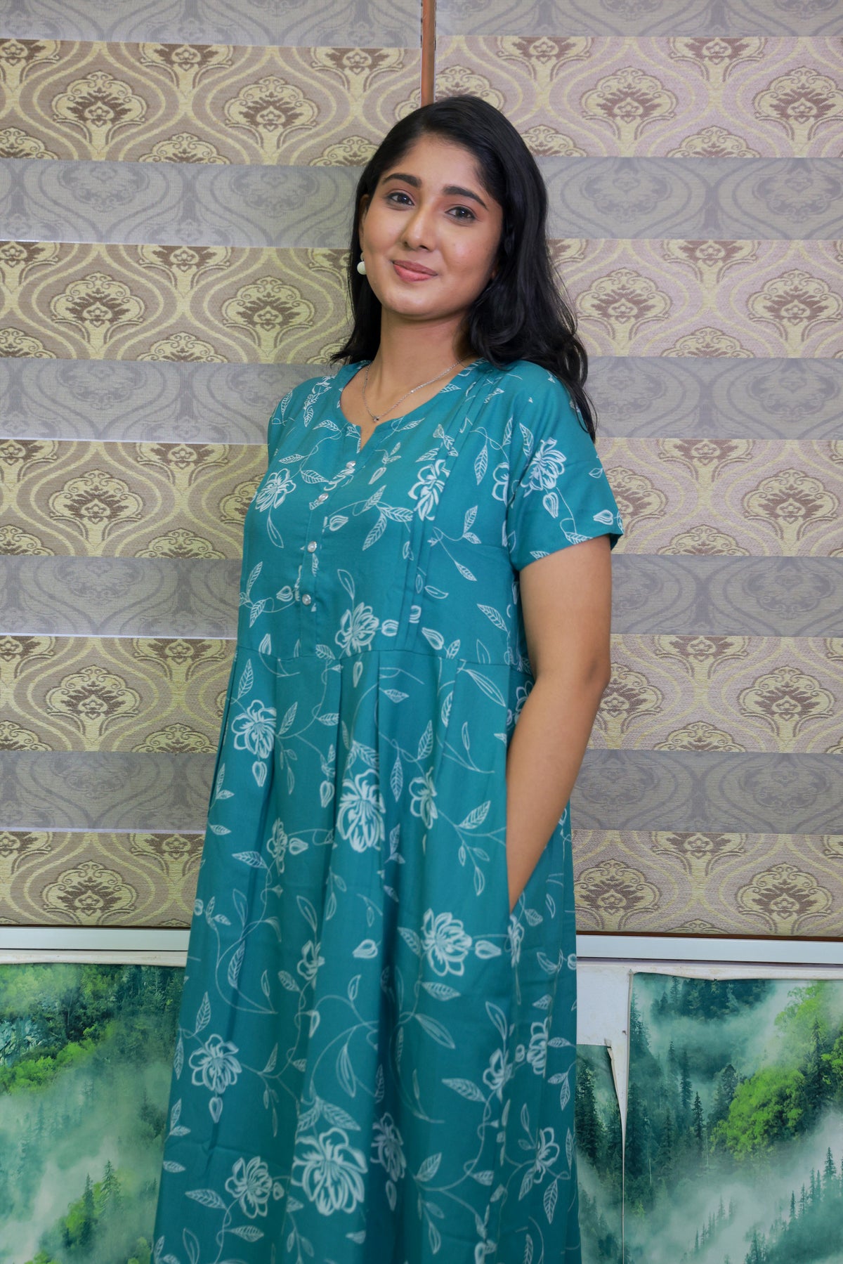 Alpine KURTHI Style Nighties| FancySleeve | Zipless Model | Updated Collection's for Stylish Women MKA (H/S)