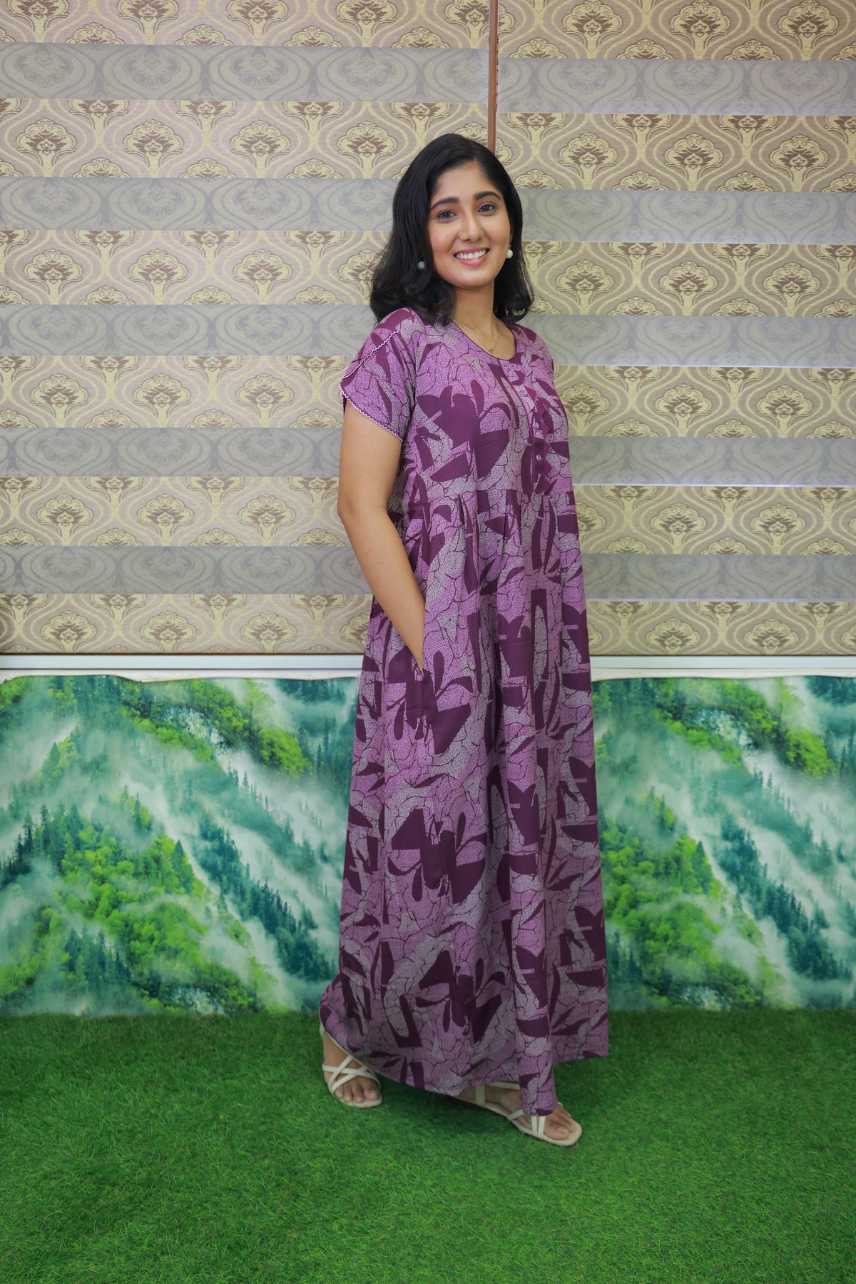 Alpine KURTHI Style Nighties| FancySleeve | Zipless Model | Updated Collection's for Stylish Women MKA (H/S)