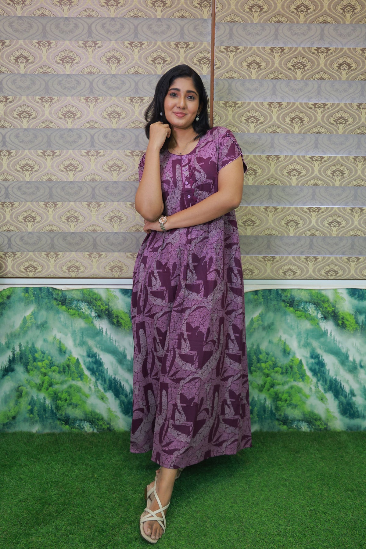 Alpine KURTHI Style Nighties| FancySleeve | Zipless Model | Updated Collection's for Stylish Women MKA (H/S)