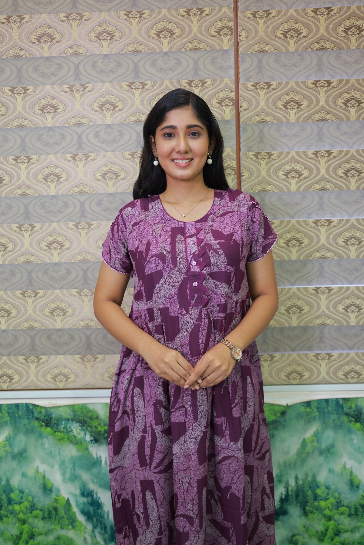 Alpine KURTHI Style Nighties| FancySleeve | Zipless Model | Updated Collection's for Stylish Women MKA (H/S)