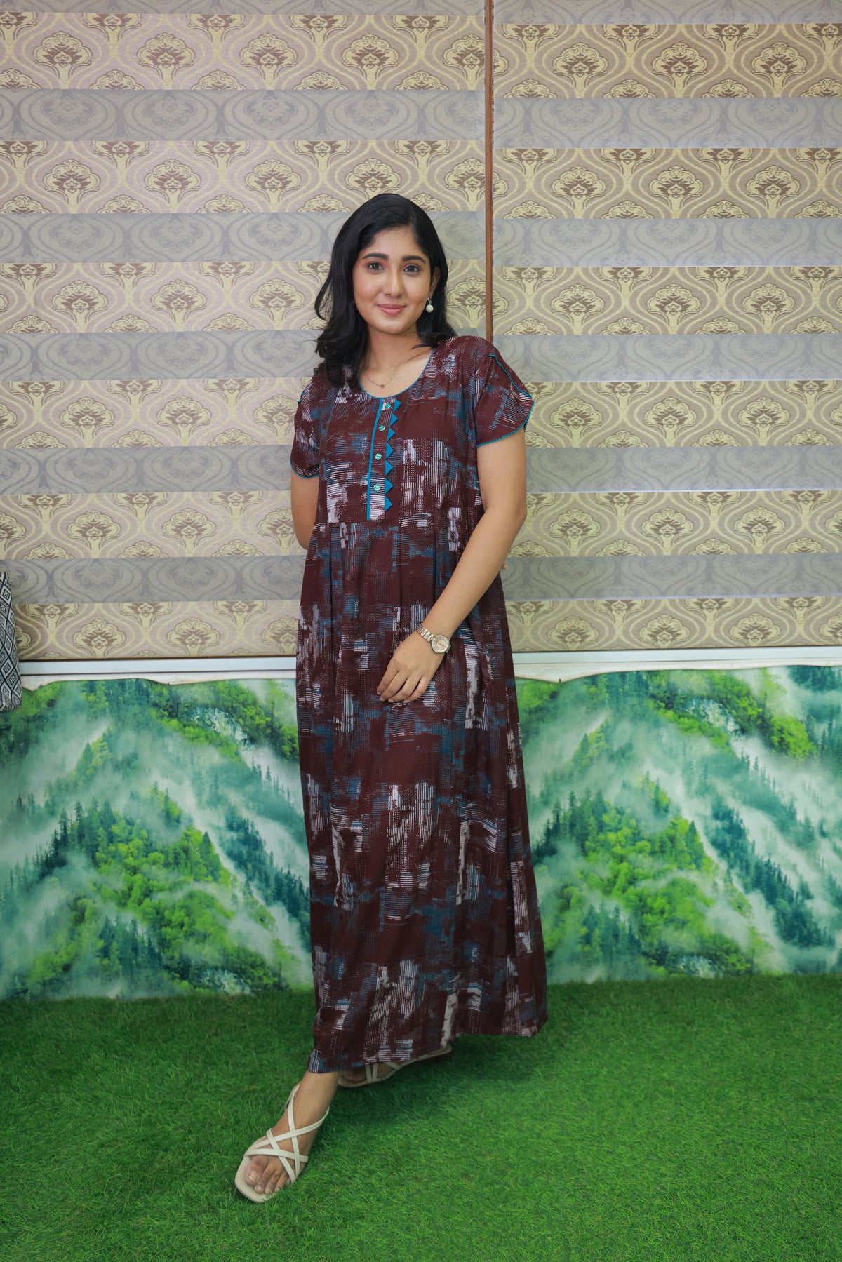 Alpine KURTHI Style Nighties| FancySleeve | Zipless Model | Updated Collection's for Stylish Women MKA (H/S)