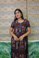 Alpine KURTHI Style Nighties| FancySleeve | Zipless Model | Updated Collection's for Stylish Women MKA (H/S)