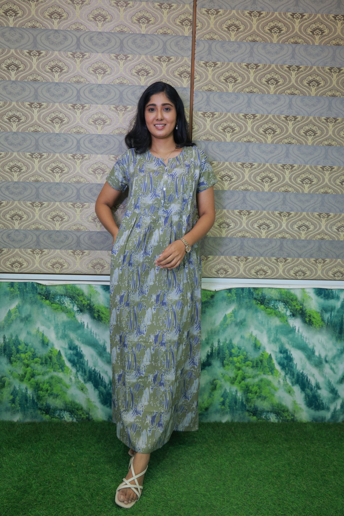 Alpine KURTHI Style Nighties| FancySleeve | Zipless Model | Updated Collection's for Stylish Women MKA (H/S)