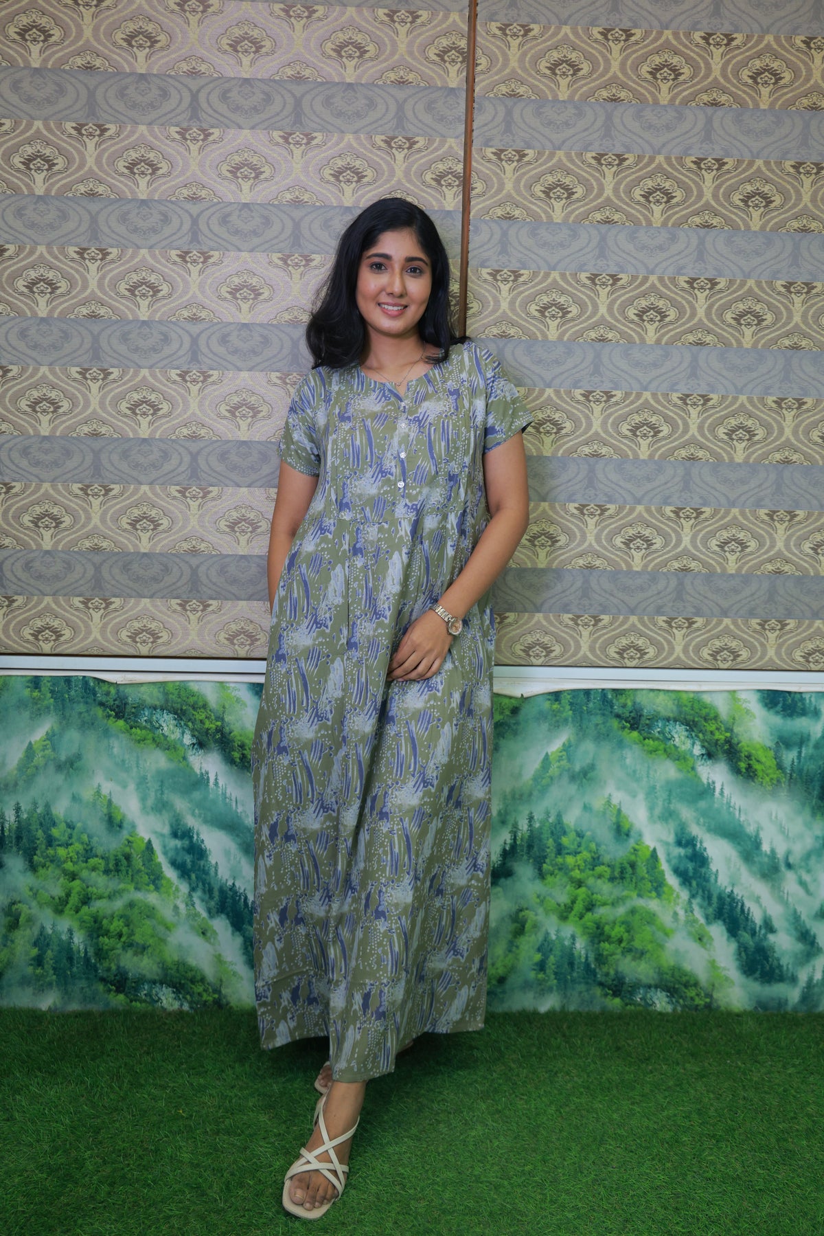 Alpine KURTHI Style Nighties| FancySleeve | Zipless Model | Updated Collection's for Stylish Women MKA (H/S)