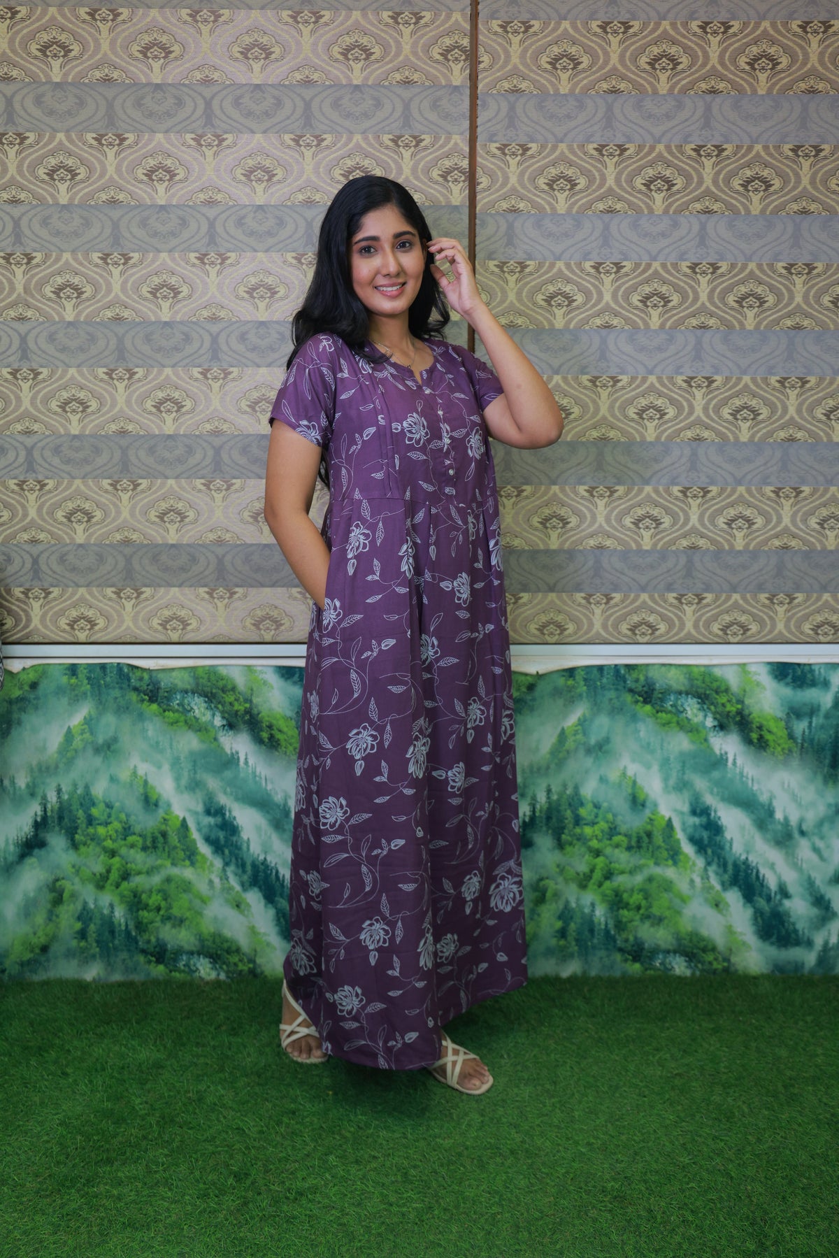 Alpine KURTHI Style Nighties| FancySleeve | Zipless Model | Updated Collection's for Stylish Women MKA (H/S)