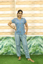 Mangai New Premium Cotton Knitted Pyjama Set Night Suits | Summer Special Arrivals Top & Bottom Set | Soft & Smooth Nightwear a Trendy Women's (PYJAMA SET)