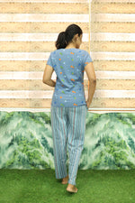 Mangai New Premium Cotton Knitted Pyjama Set Night Suits | Summer Special Arrivals Top & Bottom Set | Soft & Smooth Nightwear a Trendy Women's (PYJAMA SET)