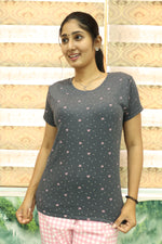 Mangai New Premium Cotton Knitted Pyjama Set Night Suits | Summer Special Arrivals Top & Bottom Set | Soft & Smooth Nightwear a Trendy Women's (PYJAMA SET)