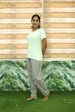 Mangai New Premium Cotton Knitted Pyjama Set Night Suits | Summer Special Arrivals Top & Bottom Set | Soft & Smooth Nightwear a Trendy Women's (PYJAMA SET)