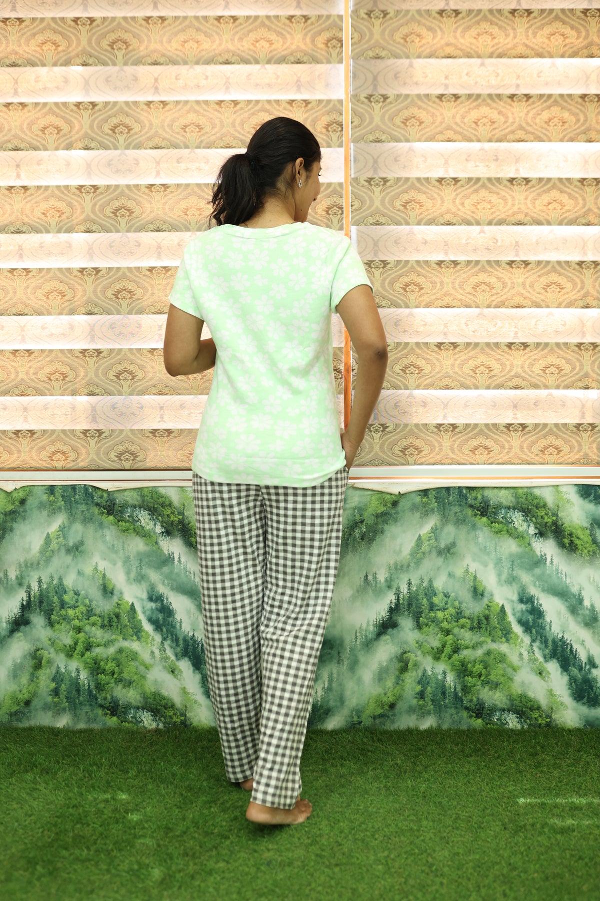 Mangai New Premium Cotton Knitted Pyjama Set Night Suits | Summer Special Arrivals Top & Bottom Set | Soft & Smooth Nightwear a Trendy Women's (PYJAMA SET)