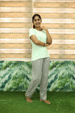 Mangai New Premium Cotton Knitted Pyjama Set Night Suits | Summer Special Arrivals Top & Bottom Set | Soft & Smooth Nightwear a Trendy Women's (PYJAMA SET)