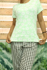 Mangai New Premium Cotton Knitted Pyjama Set Night Suits | Summer Special Arrivals Top & Bottom Set | Soft & Smooth Nightwear a Trendy Women's (PYJAMA SET)