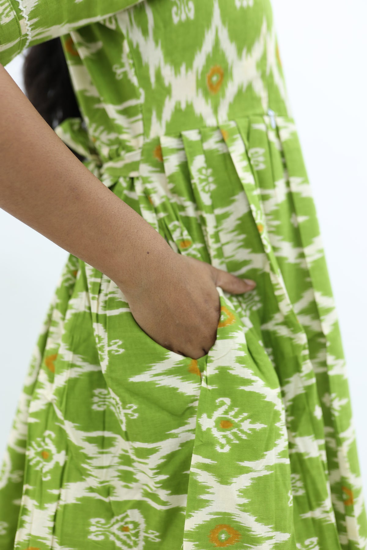 New Mangai Cotton Feeding MAXI Soft & Smooth Cotton | Invisible Vertical Feeding Zipper | Side Pockets | Back Adjustable Tie Rope |Casual & Maternity Wear (JFM)