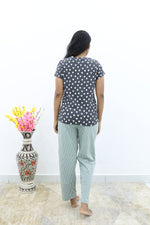 Mangai New Premium Cotton Knitted Pyjama Set Night Suits | Summer Special Arrivals Top & Bottom Set | Soft & Smooth Nightwear a Trendy Women's (PYJAMA SET)