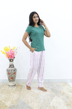 Mangai New Premium Cotton Knitted Pyjama Set Night Suits | Summer Special Arrivals Top & Bottom Set | Soft & Smooth Nightwear a Trendy Women's (PYJAMA SET)