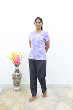 Mangai New Premium Cotton Knitted Pyjama Set Night Suits | Summer Special Arrivals Top & Bottom Set | Soft & Smooth Nightwear a Trendy Women's (PYJAMA SET)