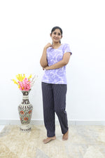 Mangai New Premium Cotton Knitted Pyjama Set Night Suits | Summer Special Arrivals Top & Bottom Set | Soft & Smooth Nightwear a Trendy Women's (PYJAMA SET)