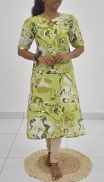 Fresh Arrivals Cotton Stylish Kurthi's | Updated Collection for Trendy Design's| Fancy Neck| High Quality Cotton Kurthi's for Trendy Women's (VRNM)