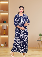 Soft Rayon4-IN-ONE Mom's Feeding & Casual Wear| Pre & Post Maternity Wear | Fancy Long Frock | Best Choice for Pregnancy Women (FIO-F)