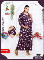 Soft Rayon4-IN-ONE Mom's Feeding & Casual Wear| Pre & Post Maternity Wear | Fancy Long Frock | Best Choice for Pregnancy Women (FIO-F)