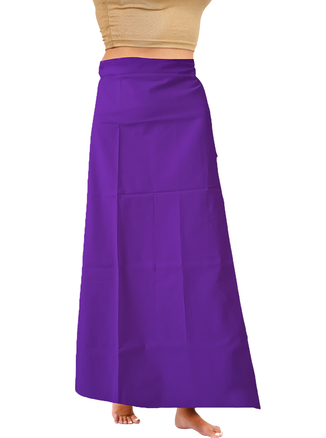 MANGAI Premium Superior Cotton Petticoats - 6 Part | Matched Drawstring | Transitional & Comfortable, Multiple Colours | Premium Branded Women's Cotton Embroidery Petticoats (SUP-PC)