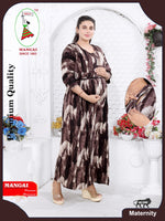 Soft Rayon4-IN-ONE Mom's Feeding & Casual Wear| Pre & Post Maternity Wear | Fancy Long Frock | Best Choice for Pregnancy Women (FIO-F)