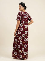 MANGAI Premium Cotton Printed Pleated Model Half Sleeve 4XL Size Shrinkage Free Nighties (4PZ)