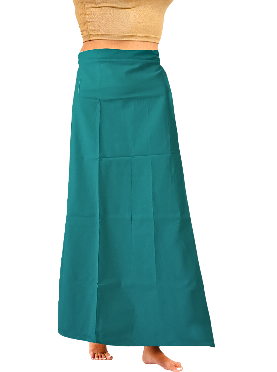 MANGAI Premium Superior Cotton Petticoats - 6 Part | Matched Drawstring | Transitional & Comfortable, Multiple Colours | Premium Branded Women's Cotton Embroidery Petticoats (SUP-PC)