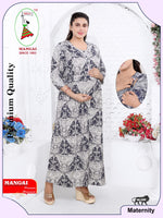 Soft Rayon4-IN-ONE Mom's Feeding & Casual Wear| Pre & Post Maternity Wear | Fancy Long Frock | Best Choice for Pregnancy Women (FIO-F)