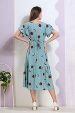 Imported Rayon MAXI FROCK Model Nighties | Fancy Petal Sleeve | Fancy Neck & Side Pocket | Pleated Frock MAXI Style | Trendy Collection's for Stylish Women & Teenage Girl (IRM)