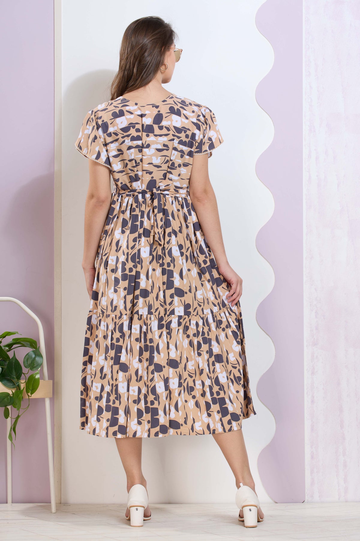 Imported Rayon MAXI FROCK Model Nighties | Fancy Petal Sleeve | Fancy Neck & Side Pocket | Pleated Frock MAXI Style | Trendy Collection's for Stylish Women & Teenage Girl (IRM)