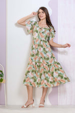 Imported Rayon MAXI FROCK Model Nighties | Fancy Petal Sleeve | Fancy Neck & Side Pocket | Pleated Frock MAXI Style | Trendy Collection's for Stylish Women & Teenage Girl (IRM)