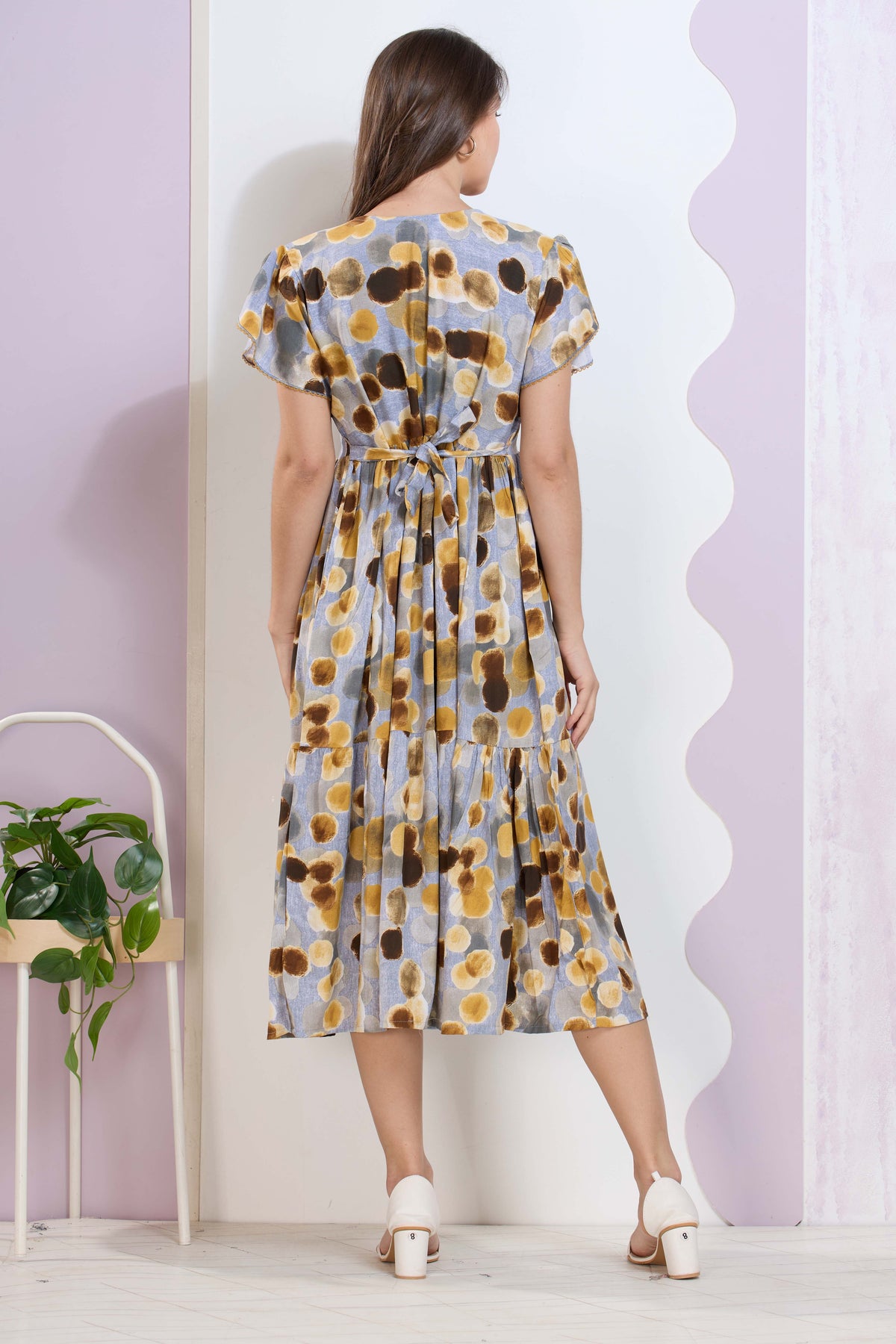 Imported Rayon MAXI FROCK Model Nighties | Fancy Petal Sleeve | Fancy Neck & Side Pocket | Pleated Frock MAXI Style | Trendy Collection's for Stylish Women & Teenage Girl (IRM)