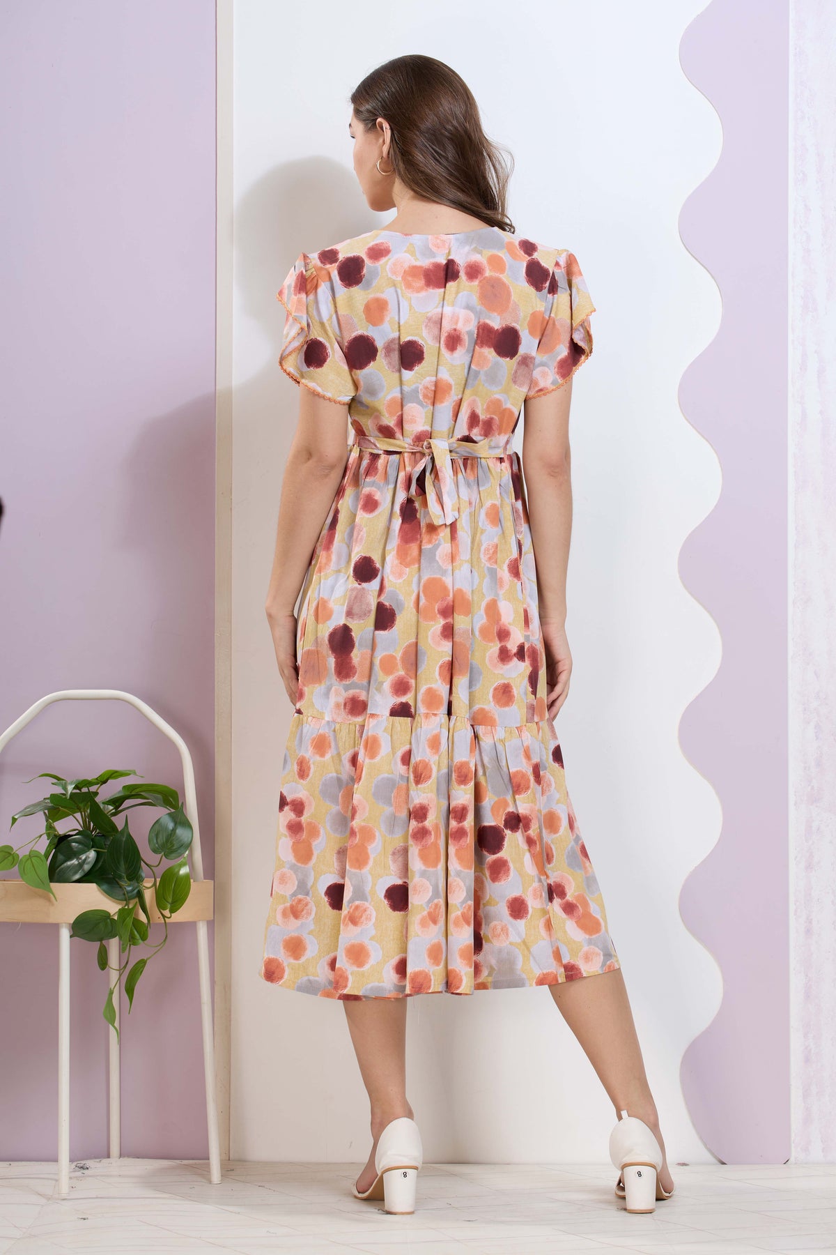 Imported Rayon MAXI FROCK Model Nighties | Fancy Petal Sleeve | Fancy Neck & Side Pocket | Pleated Frock MAXI Style | Trendy Collection's for Stylish Women & Teenage Girl (IRM)