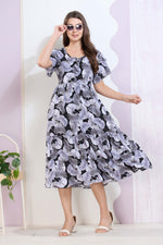 Imported Rayon MAXI FROCK Model Nighties | Fancy Petal Sleeve | Fancy Neck & Side Pocket | Pleated Frock MAXI Style | Trendy Collection's for Stylish Women & Teenage Girl (IRM)