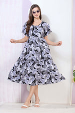 Imported Rayon MAXI FROCK Model Nighties | Fancy Petal Sleeve | Fancy Neck & Side Pocket | Pleated Frock MAXI Style | Trendy Collection's for Stylish Women & Teenage Girl (IRM)