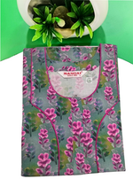 MANGAI New Regular Fit Cotton Printed Nighties - All Over Printed Stylish Nightwear for Stylish Women | Side Cut Pocket | Beautiful Nighties for Stylish Women's | Colourful Printed Cotton Nighties (CMC)