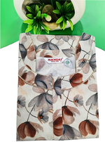 MANGAI New Regular Fit Cotton Printed Nighties - All Over Printed Stylish Nightwear for Stylish Women | Side Cut Pocket | Beautiful Nighties for Stylish Women's | Colourful Printed Cotton Nighties (CMC)