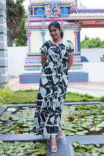 Stylish Arrivals Rayon Gathering Frock Model Night Gown's | Front Adjustable Gathering Style Rope Rope | Double Layer Sleeve | Trending Collection's for Stylish Women's (GFK)