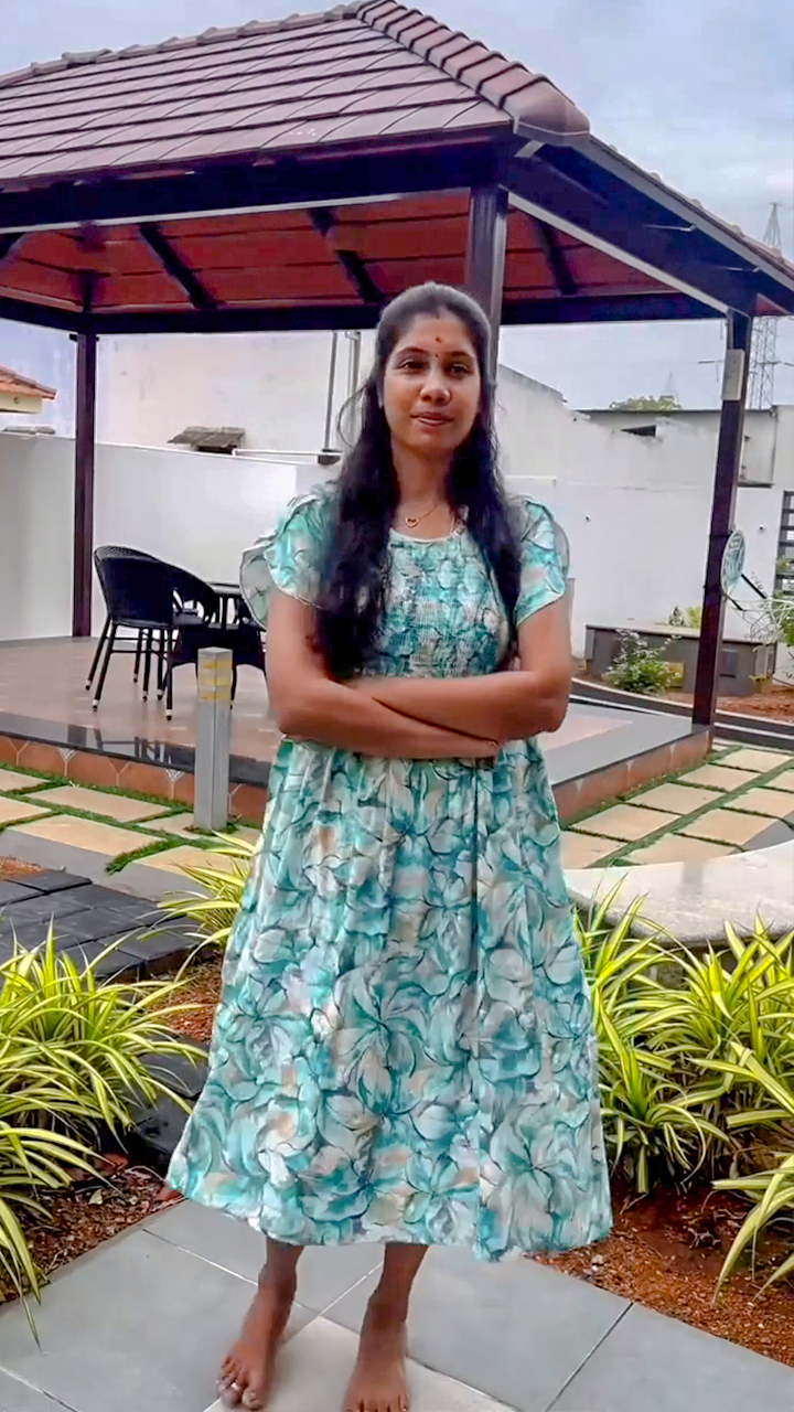 Alpine Smocking Maxi Frock Model Nightgown for Trendy Women's & Teenage Girl's | Stretchable Comfort to Body Fit | Side Pocket & Stylish Round Neck MAXI Gown for Women's Teenage Girl's (ASM)