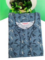 MANGAI New Regular Fit Cotton Printed Nighties - All Over Printed Stylish Nightwear for Stylish Women | Side Cut Pocket | Beautiful Nighties for Stylish Women's | Colourful Printed Cotton Nighties (HCC)