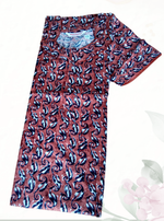 MANGAI New Regular Fit Cotton Printed Nighties - All Over Printed Stylish Nightwear for Stylish Women | Side Cut Pocket | Beautiful Nighties for Stylish Women's | Colourful Printed Cotton Nighties (ATR)