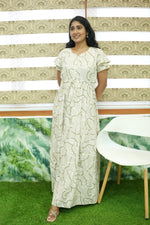 Stylish Arrivals Rayon Gathering Frock Model Night Gown's | Front Adjustable Gathering Style Rope Rope | Double Layer Sleeve | Trending Collection's for Stylish Women's (GFK)